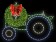 Tractor with Wreath Display