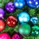 ROUND METALLIC CHRISTMAS ORNAMENTS
